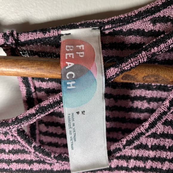 🔥SOLD🔥Free People Beach Striped Fit & Flare Dress Small - Picture 6 of 12